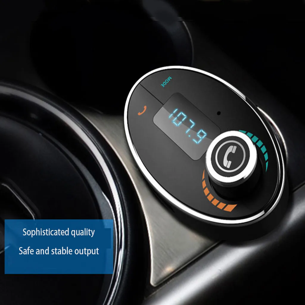 OMESHIN беспроводной Bluetooth Автомобильный MP3 плеер двойное USB зарядное устройство