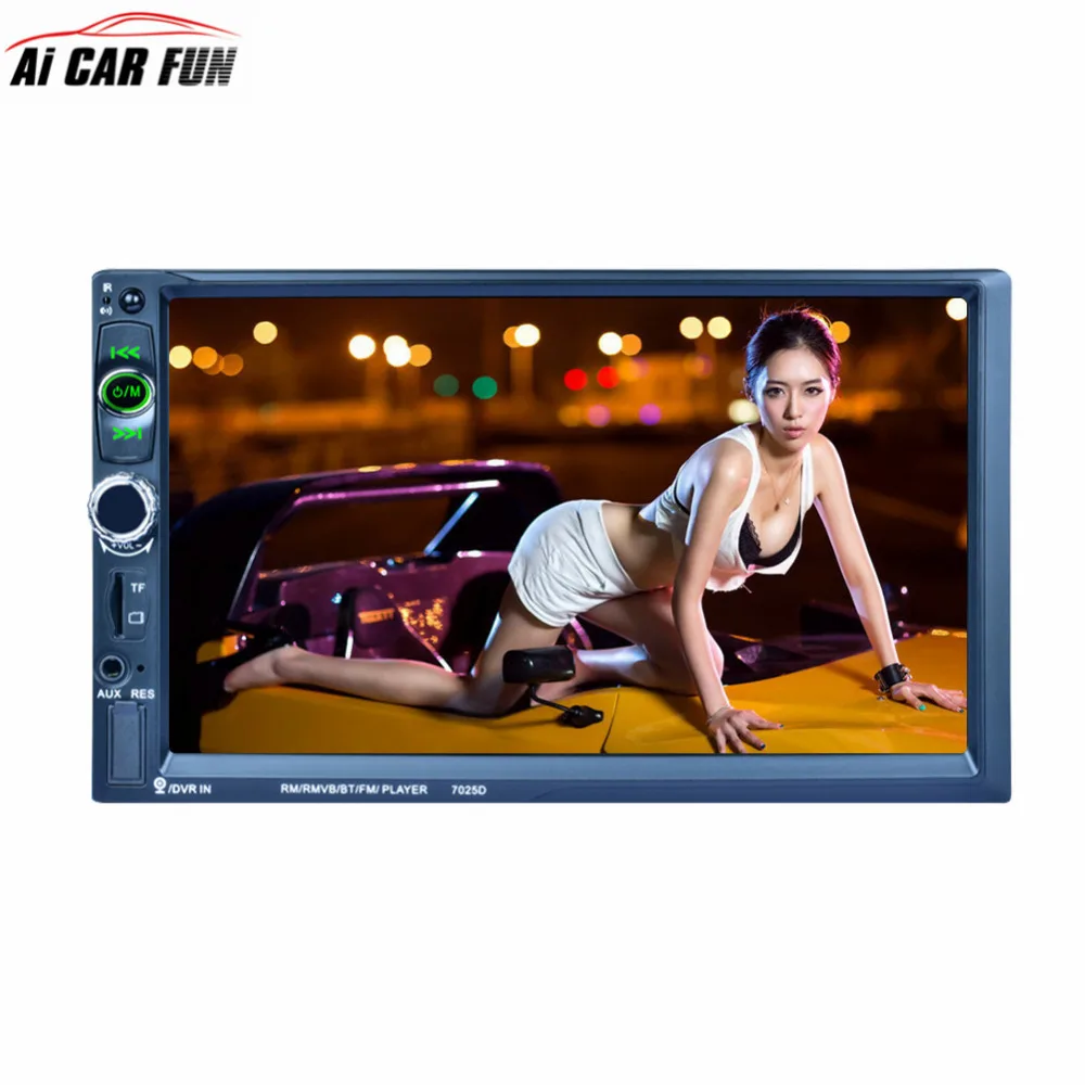 Автомагнитола 7025D 2Din 7 дюймов Bluetooth 1024*600 сенсорный экран стерео MP5 плеер FM радио