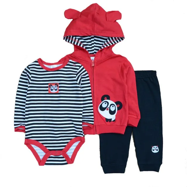 Для маленьких мальчиков одежда Костюмы комплект детской одежды; Roupa de bebe пальто боди; штаны хлопок с длинным рукавом Одежда для новорожденных девочек платье для девочки боди детская одежда одежда для новорожденных - Цвет: CSL3076