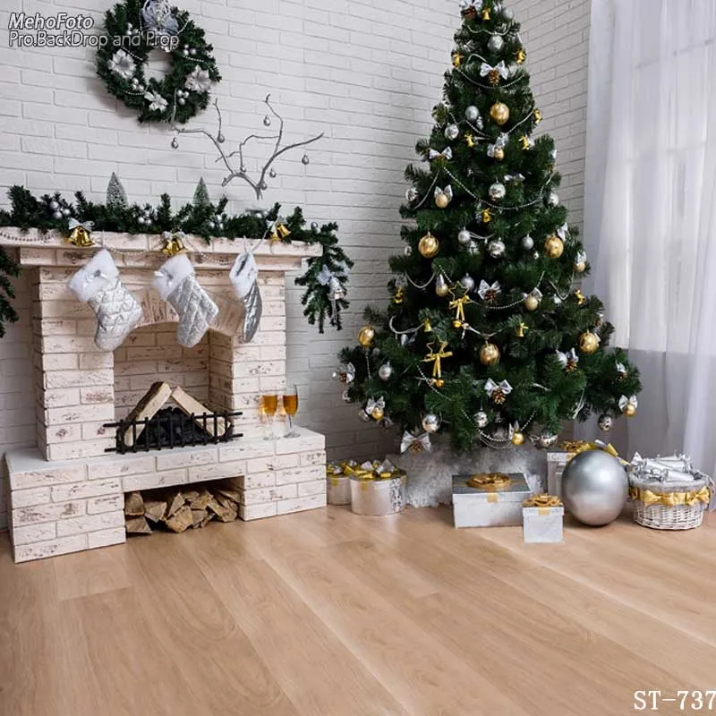 

Thin Vinyl photography cloth Computer Printed Children Photography backdrops Christmas Theme Background for Photo studio ST-737