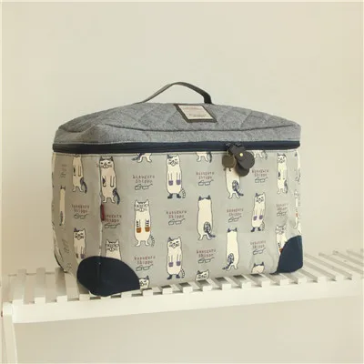 Light Gray FullLove ящики для хранения Ящики Мультяшные кошки Ziplock сумка для беременных сумка для ухода за младенцем для мамы Одежда для кормящих бутылочек органайзер для подгузников - Цвет: Light Gray