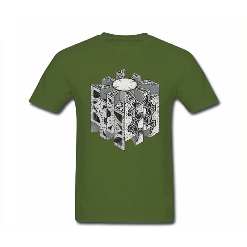 Мужская футболка XS-3XL Geek 100% хлопок короткий рукав футболки мужские скидки Hellraiser