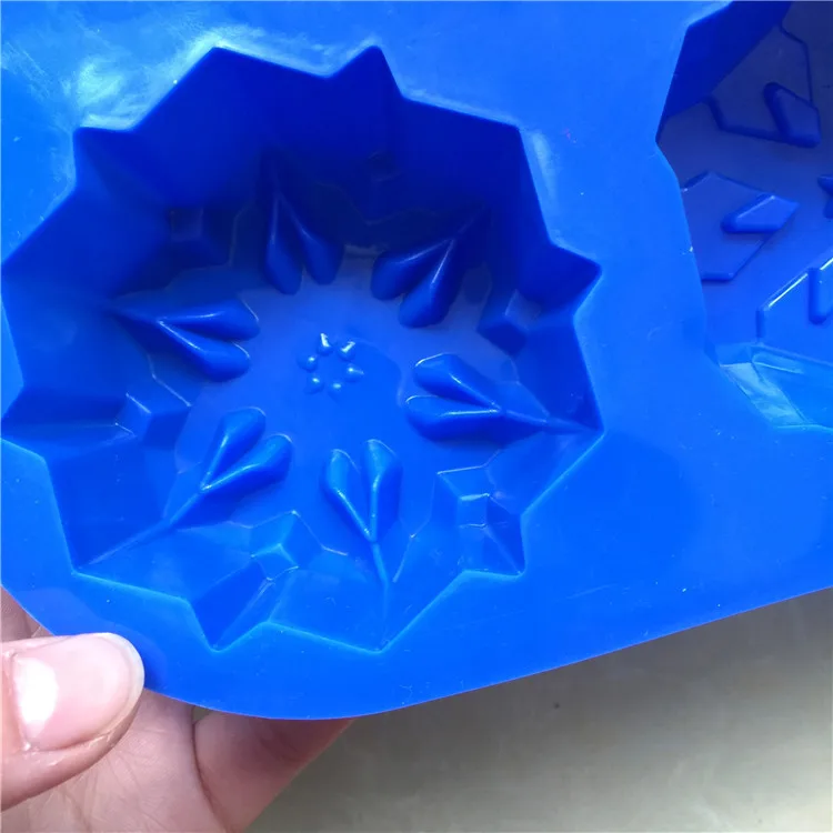 Luyou 1 шт. Рождественская Силиконовая Снежинка торта 3D кекс Желейный пудинг Маффин
