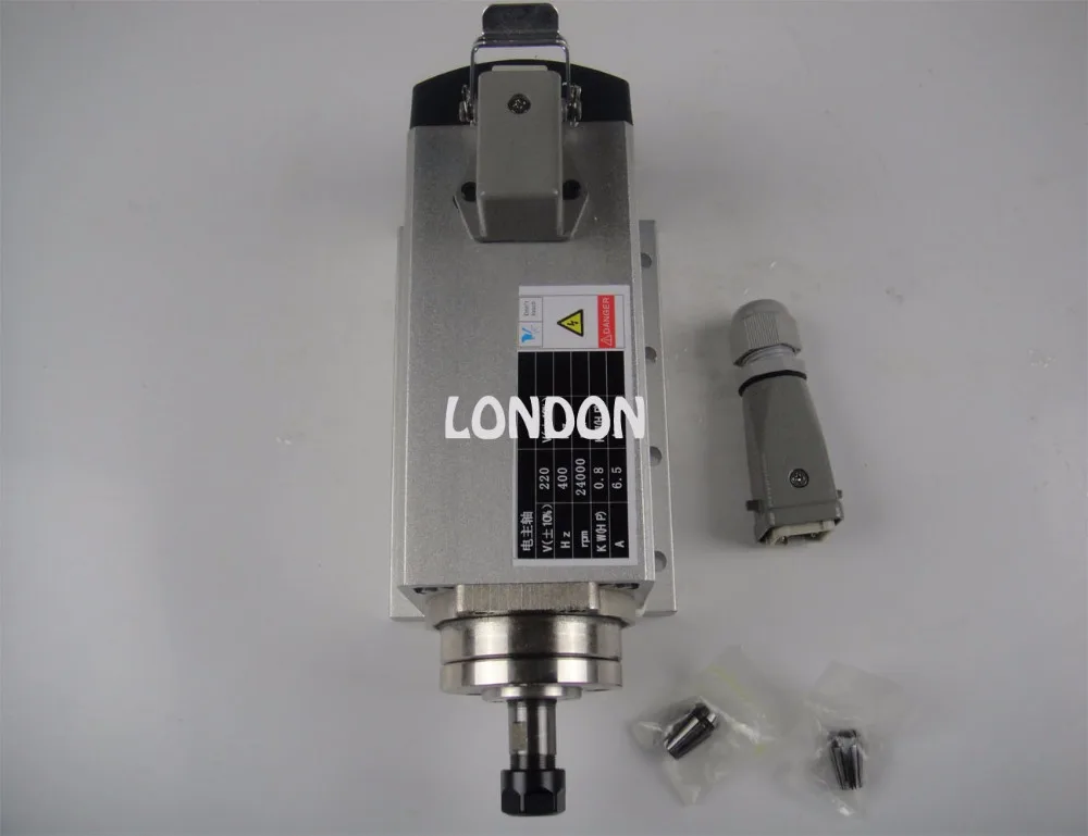 

800W air cooling spindle square model ER11 cnc Spindle Motor Machine Tool Spindle.