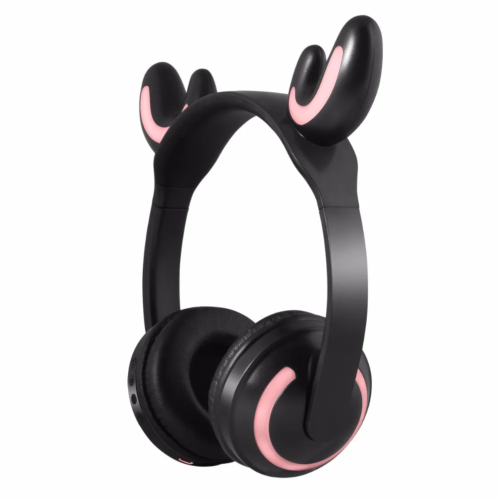 Nasin ZW-19 Bluetooth стерео кошачьи наушники мигающие Светящиеся 7 цветов светодиодный светильник игровая гарнитура для ПК ноутбука компьютера телефона