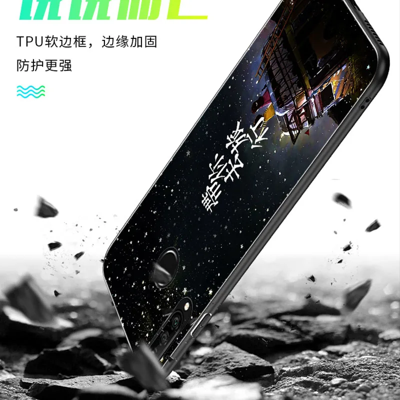 Чехлы со светящимся стеклом для телефонов huawei Mate 30 30Pro задняя крышка P30 pro Lite чехол