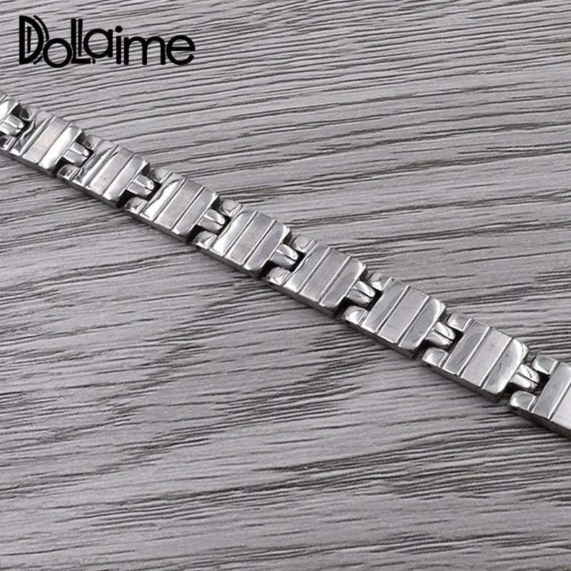 Модный Унисекс Браслет Dolaime Anniversary из нержавеющей стали серебристого цвета с
