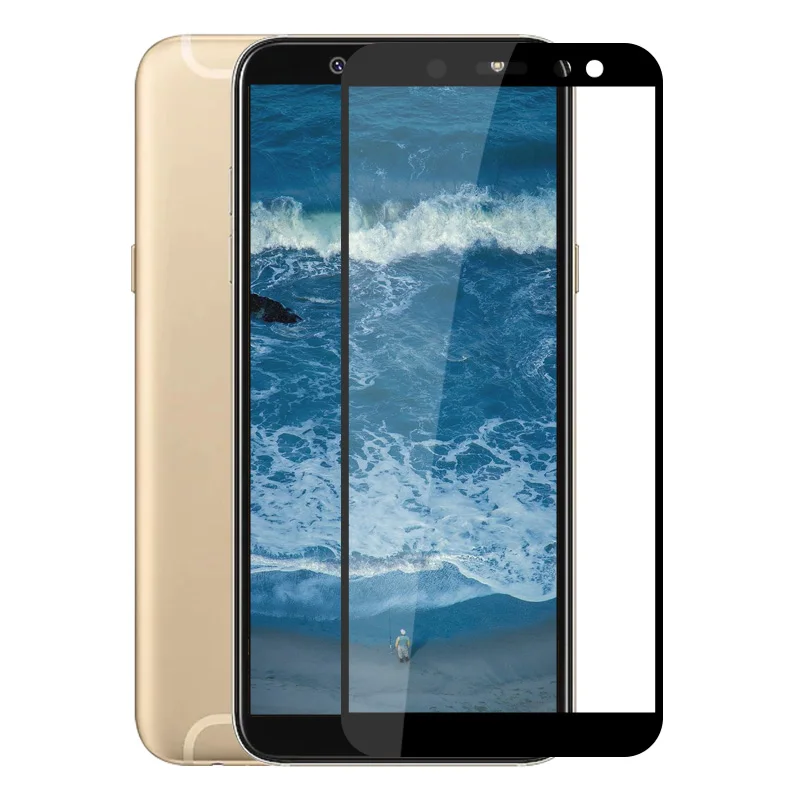 Полный закругленный протектор экрана для Samsung Galaxy A6 2018 A600G ультратонкий защитный