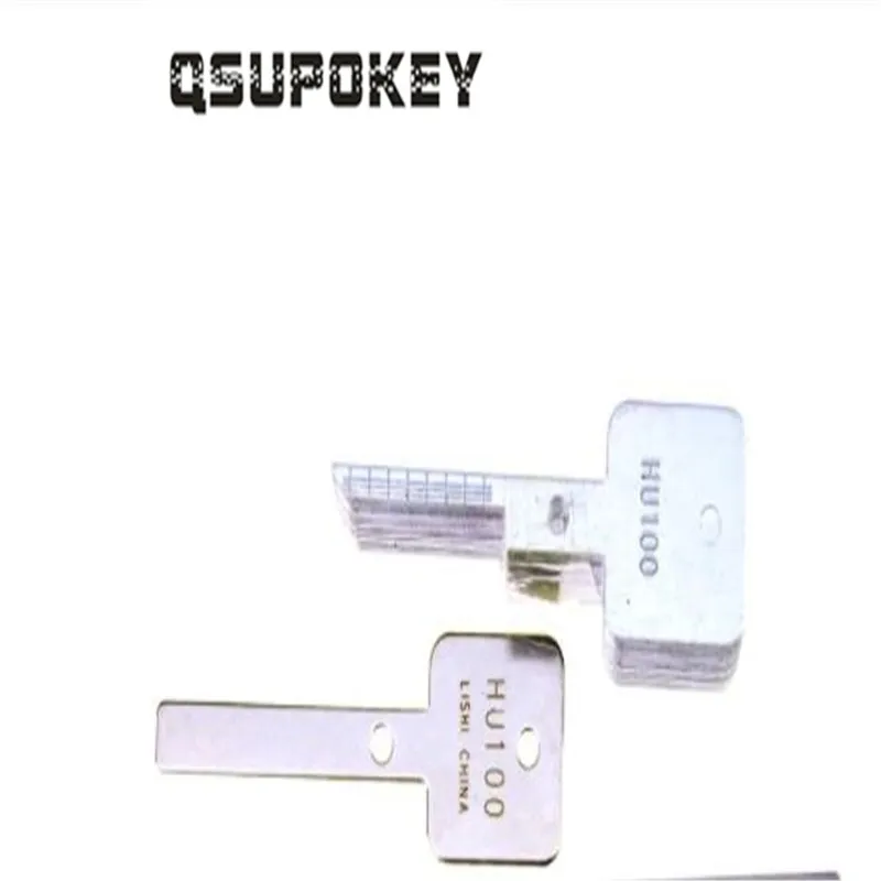 QSUPOKEY подлинный ключ Lishi аварийное лезвие для ключей (20 ключей) Hu66 HU92 HU101 HU100|Замки и