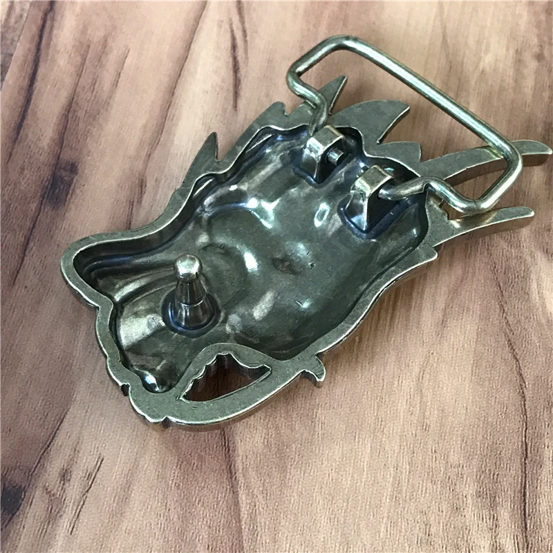 Китайский дракон ремень пряжка твердая латунь ковбойский Diy Аксессуары мужские