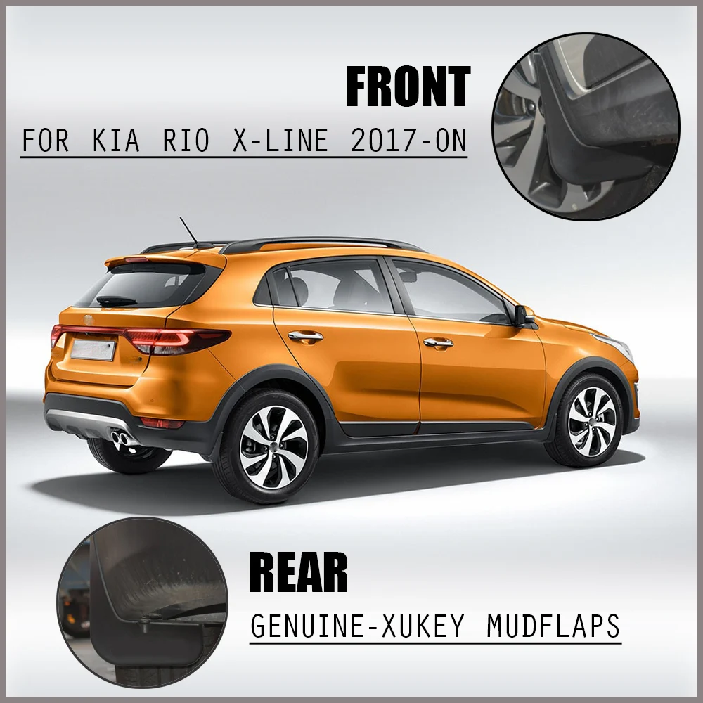 Брызговики автомобильные для KIA Rio X Line KX Cross 2017 на Передняя Задняя защитный чехол