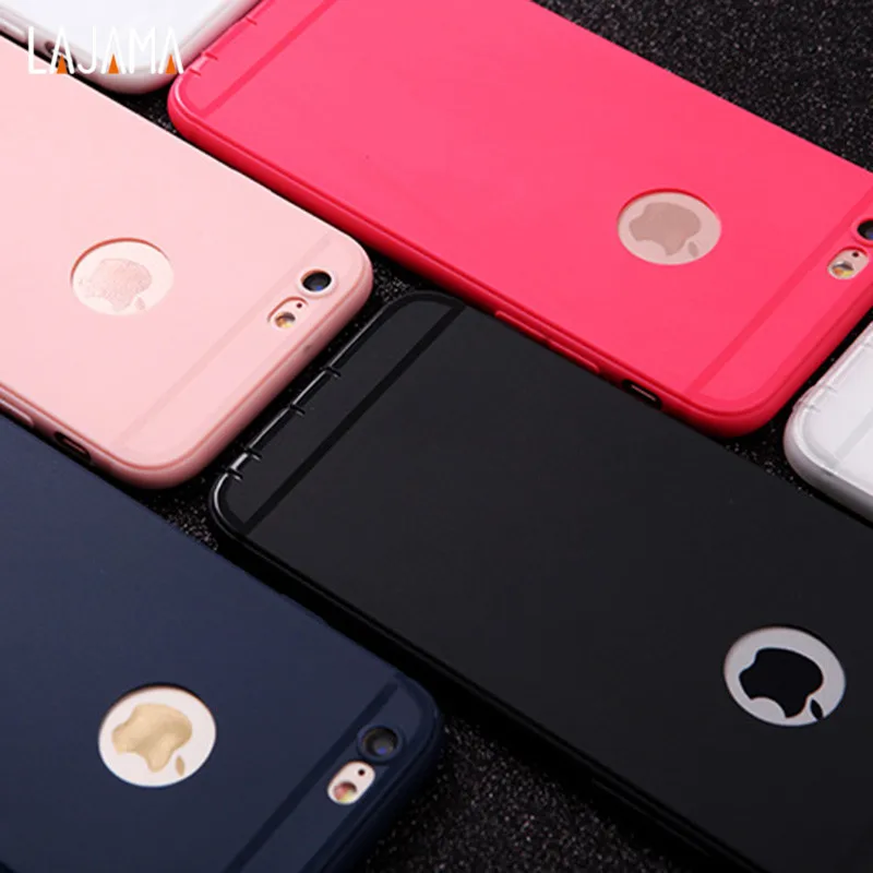 For iPhone 7 Case 6 Cases Silicone Soft Luxury Ultra Thin Back Cover for X 8 plus 6s Plus Dust Plug Phone |