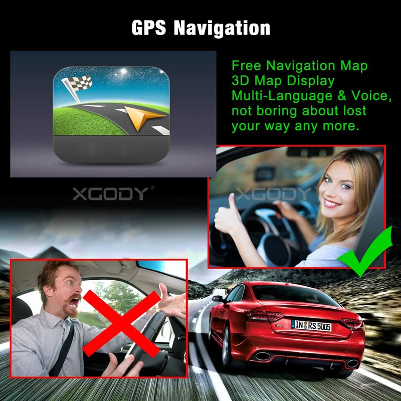 Essgoo 6," 2 Din автомобильный стерео радио dvd-плеер gps Навигация FM RDS USB HD экран Bluetooth Камера заднего вида Aux аудио Авторадио