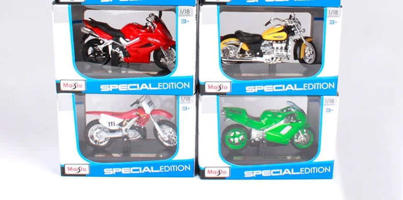 Maisto 1:18 Scale Motorcycle Toy Alloy Motorbike VFR CBR600RR CRF450R Collectible Model Toys Cars Gift