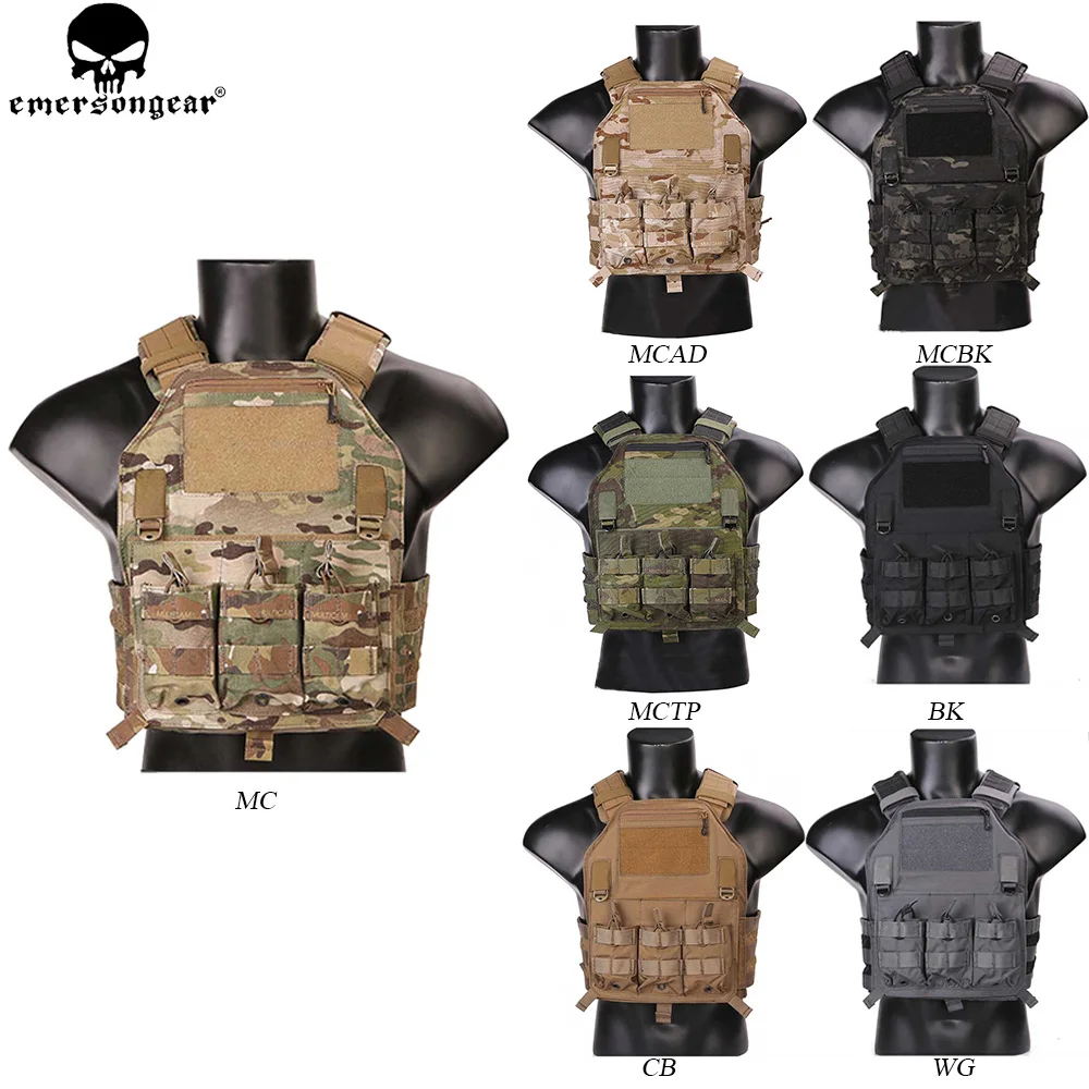 EMERSONGEAR Molle Vest 420 PLate Carrier Hunting Vest Military Paintball Tactical Molle Vest Chest Rig Multicam Tropic  EMERSON images - 6