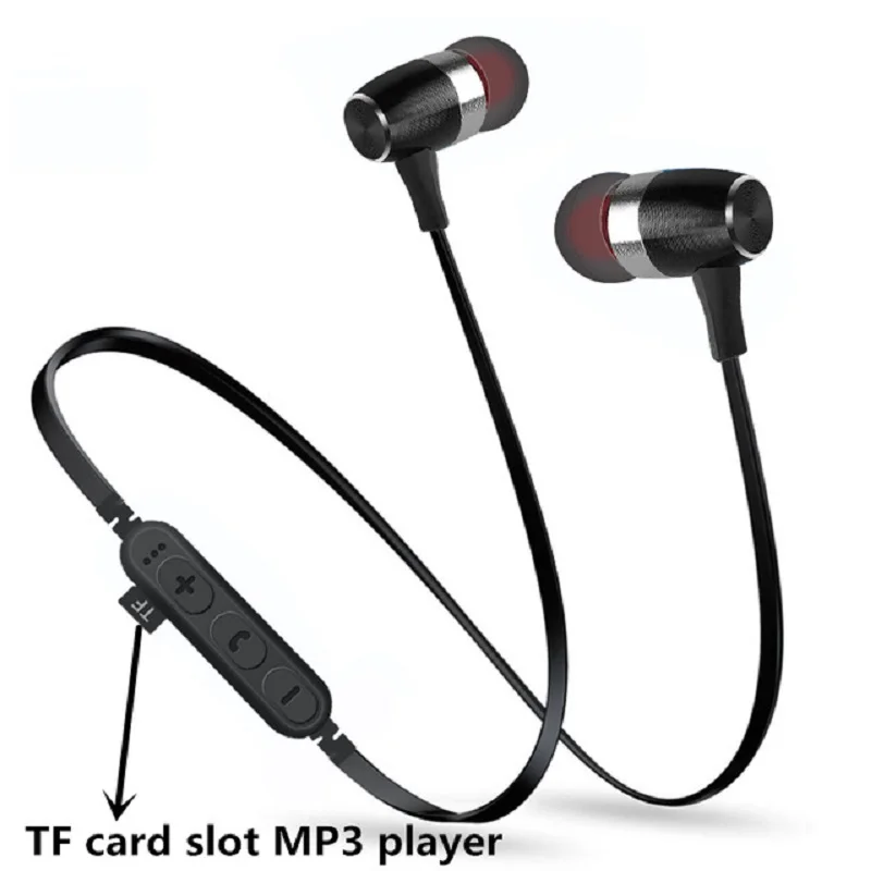 Bluetooth наушники с микрофоном mp3 плеер Спортивные Беспроводные со слотом для tf