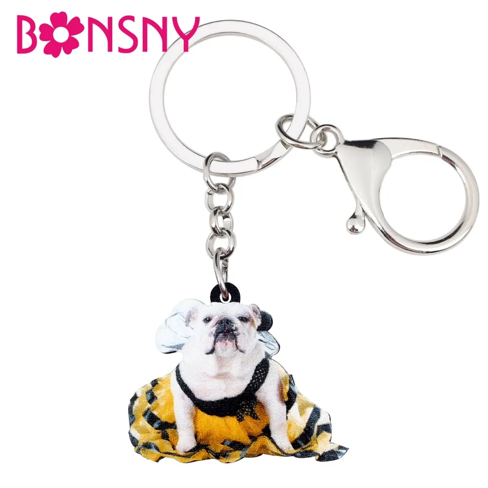 Акриловые костюмы на Хэллоуин Bonsny французский бульдог собака искусственное