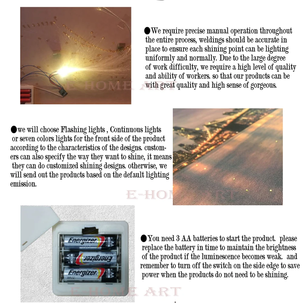 Бесплатная доставка холсты принты вспышка светильник бабочки СВЕТОДИОДНЫЙ