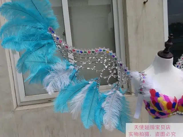 

EMS Free shipping high quality luxury beautiful angel wings cosplay stage Underwear fashion show Displays shooting props