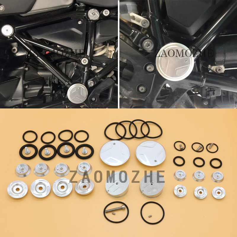 

For BMW R1200GS ADV R1200RT 2014 2015 2016 2017 Motorcycle Frame Hole Caps Frame Cap Set CNC Aluminum alloy