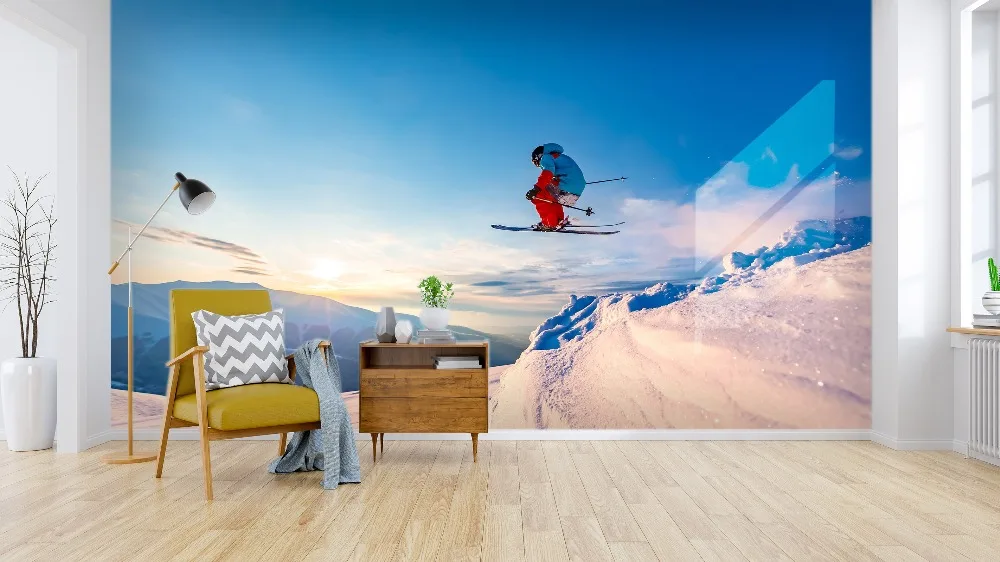 

[Self-Adhesive] 3D Ski Extreme Sports 5 Wall Paper mural Wall Print Decal Wall Murals