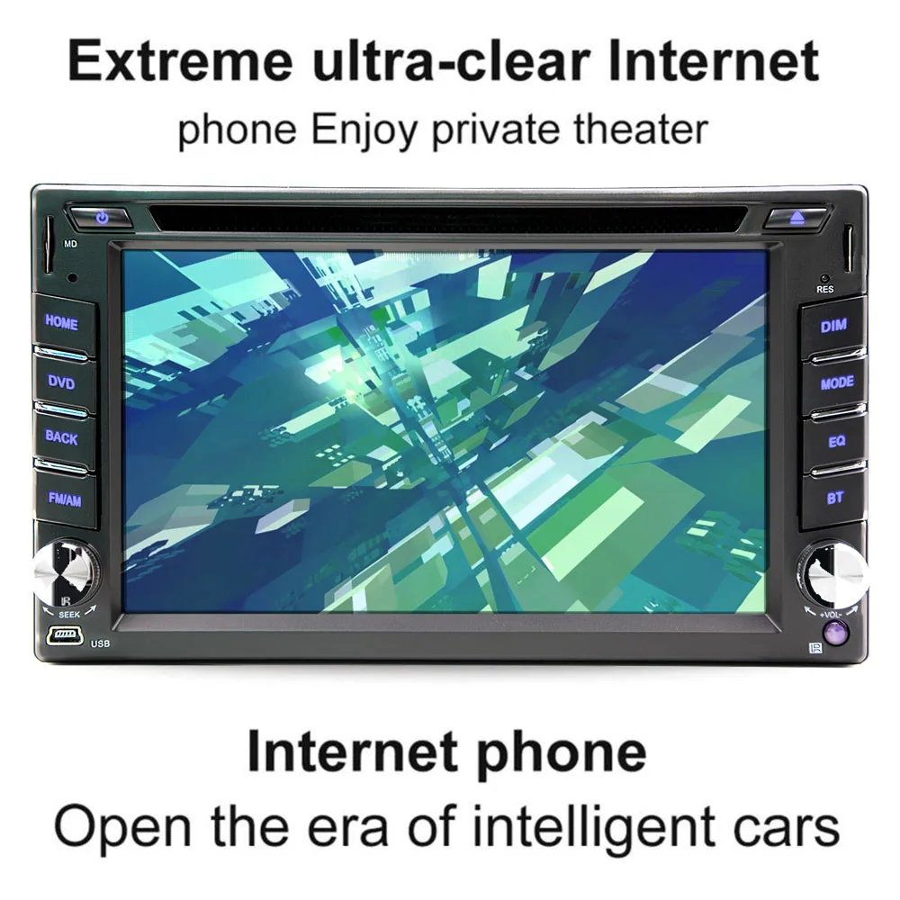 Автомагнитола 2 Din Android 9 1 4 ядра стерео DVD плеер GPS навигация мультимедиа MP5 Bluetooth FM Wi
