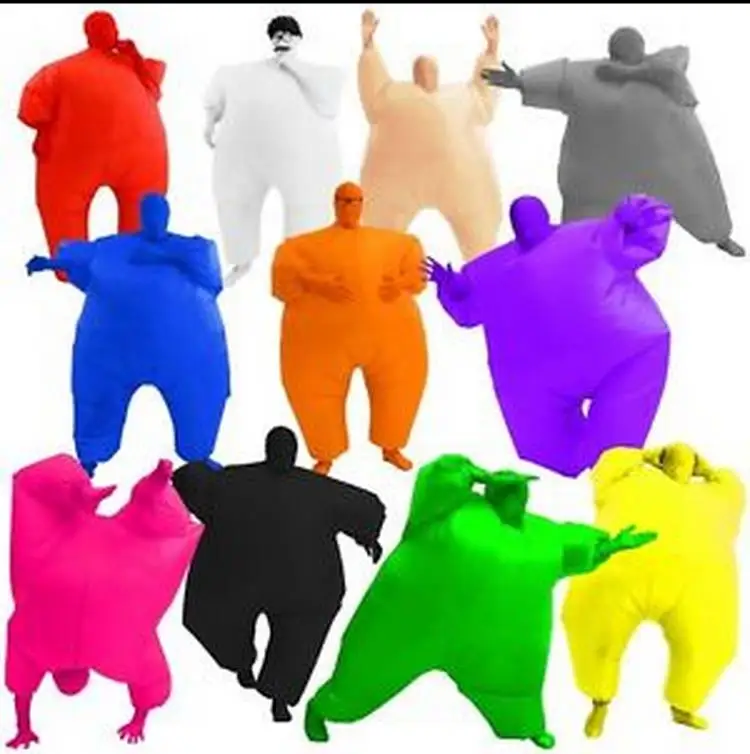 2017 взрослых Chub Костюм надувной удар цвет полный тела костюм комбинезон 8 видов