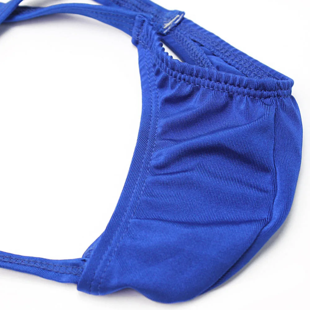 Горячее сексуальное мужское бикини стринги T-Back Jockstrap Нижнее белье брифы синие