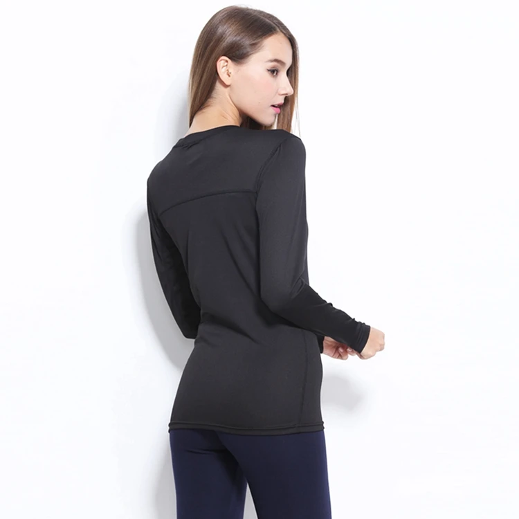 Весна осень большой 3XL женские дышащие быстросохнущие футболки с длинным рукавом