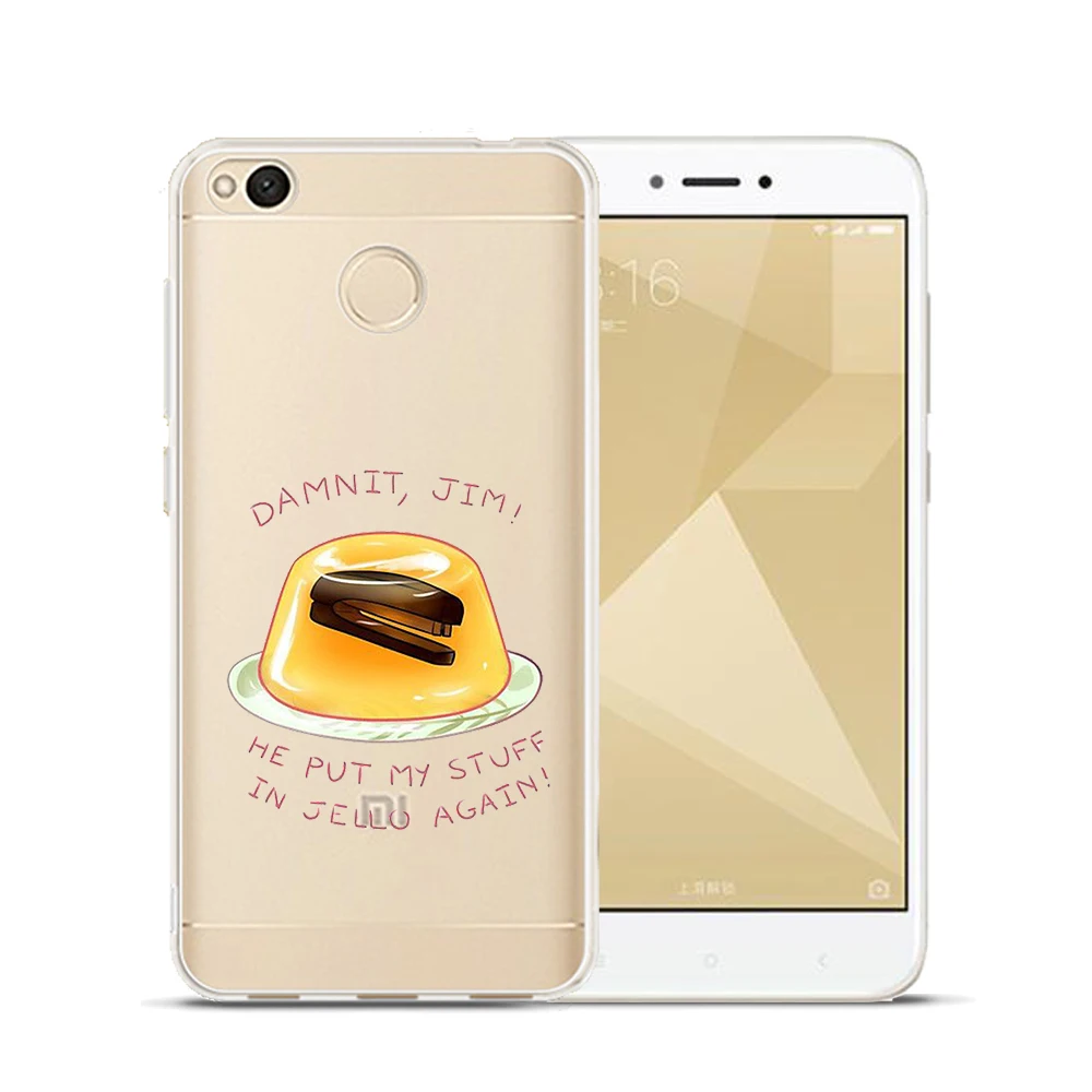 Мягкий чехол из ТПУ с лица Майкла Скотта для офиса Xiaomi Mi A1 A2 8 Redmi 4A 5A 6A 4X 5 Plus Note 7 4 6 Pro