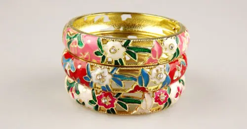 Оптовая продажа 6 шт КИТАЙСКИЙ ручной работы перегородчатая эмаль манжеты полые