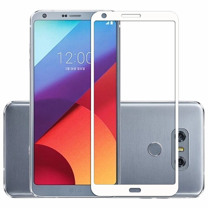 Полное покрытие из закаленного стекла для LG G6 G 6 подходит экрана Защитная