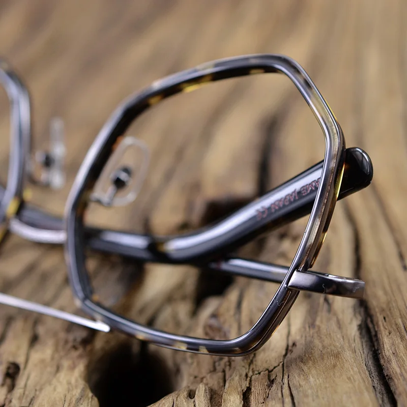 Posesion Vintage Irregularity Square Acetate Men Optical Eyeglasses Frames Handmade Clean Lens Women Large Eyewear Full Frame | Аксессуары