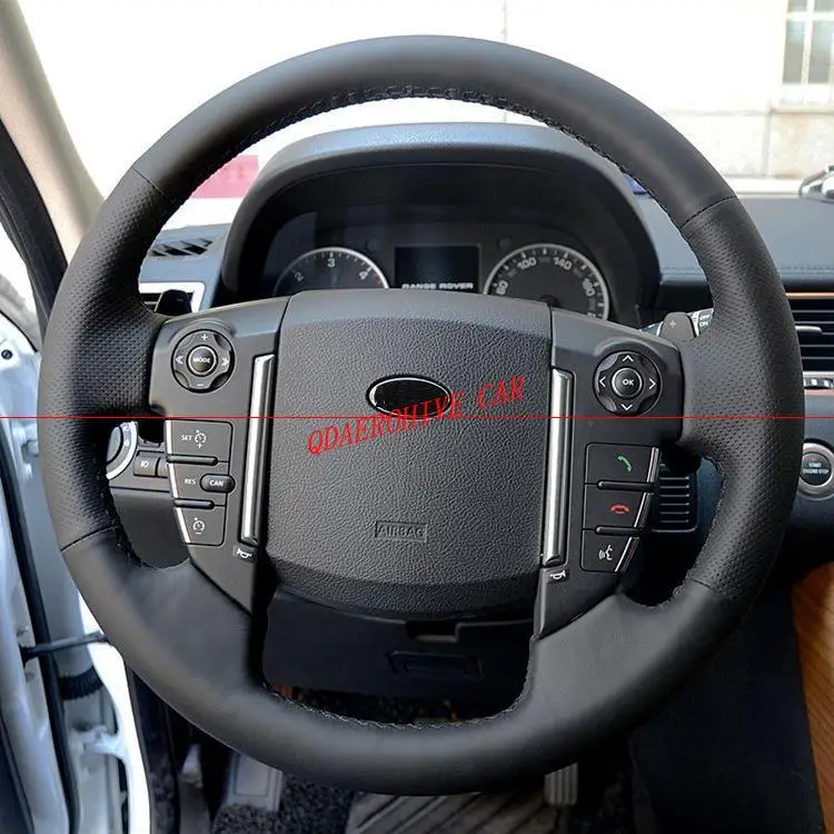 Чехол рулевого колеса автомобиля QDAEROHIVE из искусственного микроволокна для Land Rover
