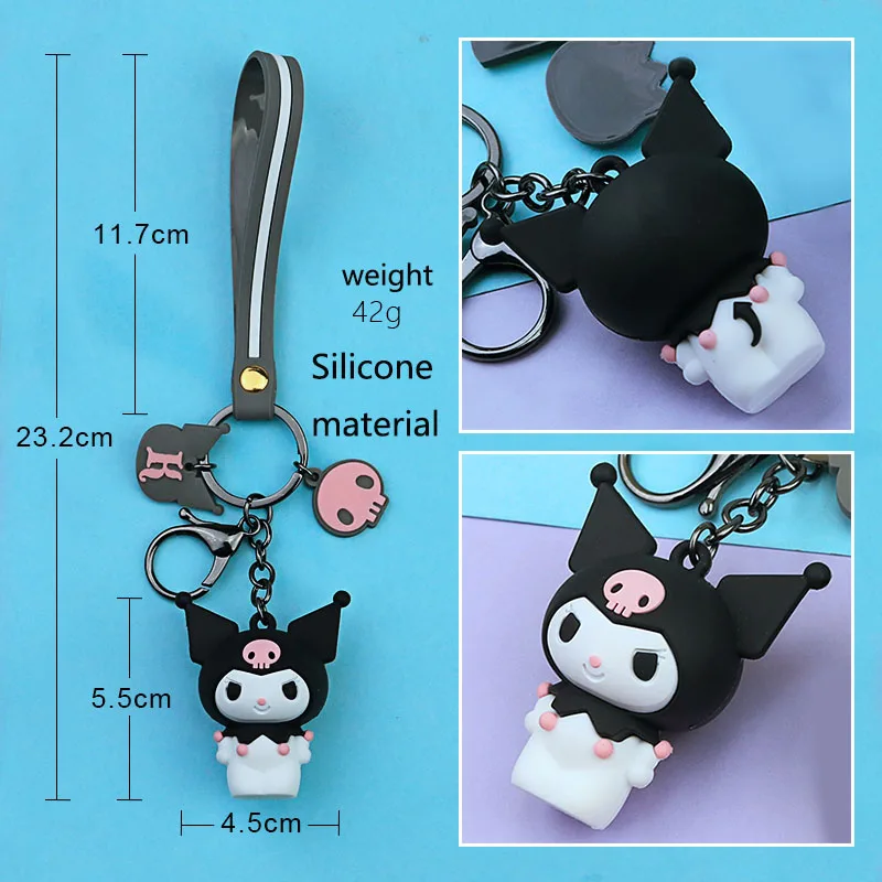 1 шт. креативный Sanrio серия My Melody пудинг Cinnamoroll Собака KT меховой шар брелок сумка Подвеска Брелок для девочек фигурка игрушка