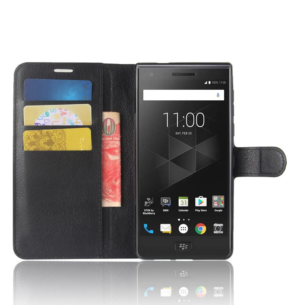 Откидной Чехол для BlackBerry Motion роскошный кожаный чехол бумажник с отделением карт