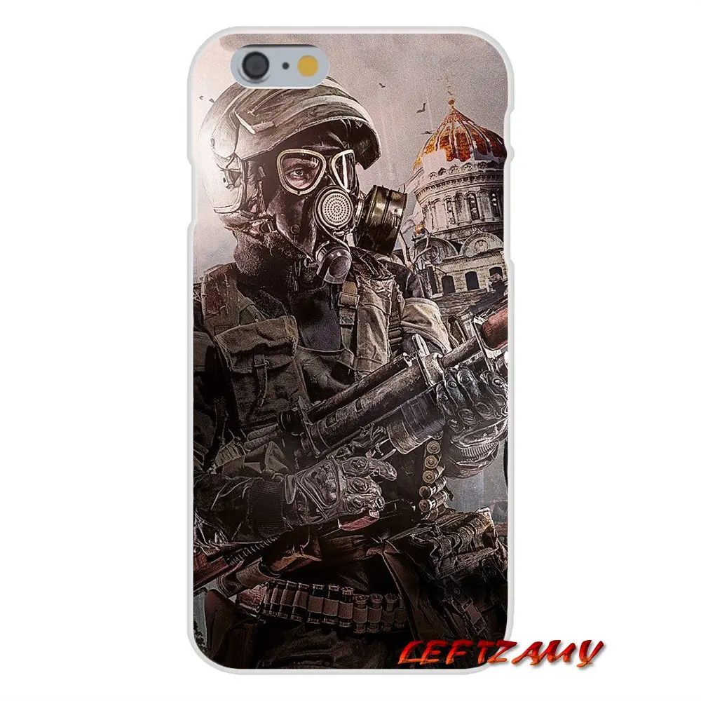 Аксессуары чехлы для телефонов Чехлы Горячая игра Metro 2033 iPhone X 4 4s 5 5S 5C SE 6 S 7 8