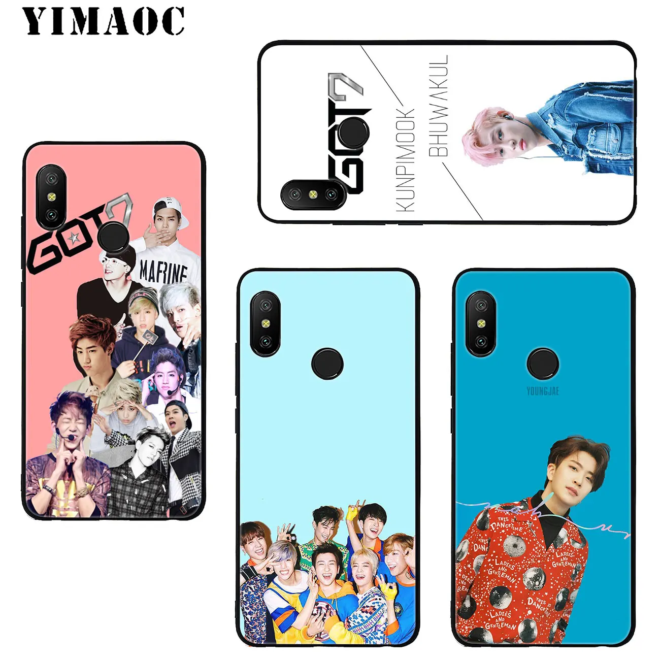 YIMAOC got7 kpop Mark JinYoung JB Мягкий силиконовый чехол для телефона Xiaomi MI 10 9 9T CC9 CC9E A3 Pro 8 SE A2