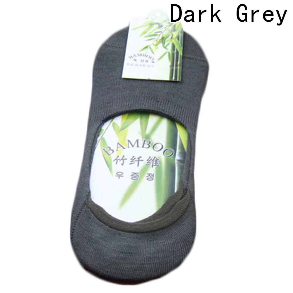 1 пара мужские носки тапочки бамбуковое волокно Нескользящие силиконовые