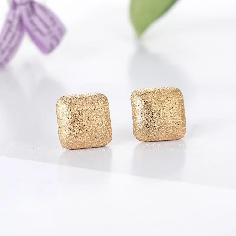 Современные женские серьги 2019 простые матовые Металлические овальные сердца