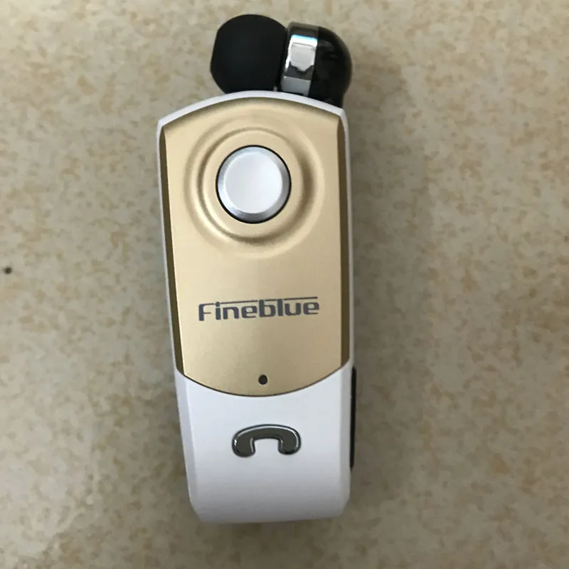 Gold Fineblue F960 Беспроводной драйвер bluetooth наушники вызова напомнить вибрации носить клип гарнитура Спорт Bluetooth наушники Auriculares - Цвет: Gold