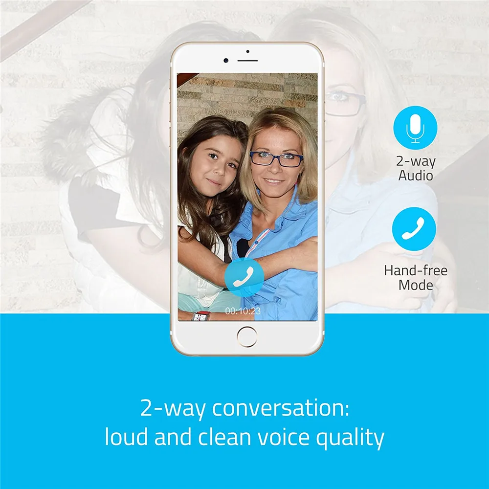Домашняя камера YI Home Camera 720p 2PCS Pack 111° широкоугольный объектив Двухсторонняя