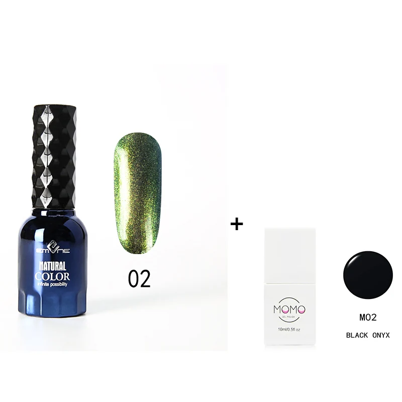 01 Top Coat M02 EMENE Платиновый праймер закаленное верхнее покрытие 15 мл блеск Полупостоянный УФ усиленный Гель-лак для маникюра черный базовый слой - Цвет: 01 Top Coat M02