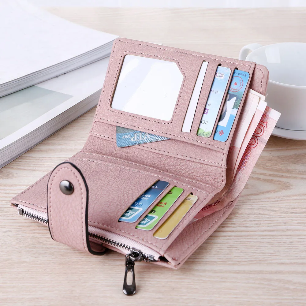 Женский короткий кошелек с заклепками в стиле ретро|purse card holder|purse cardwallet coin |
