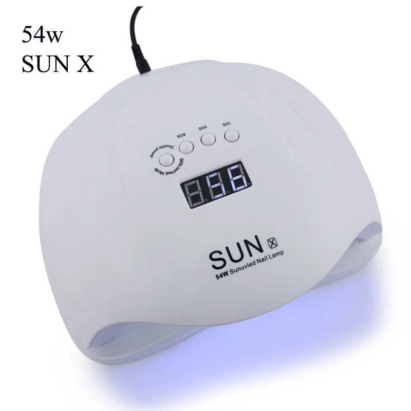 SUN X9Plus 48 Вт 54 Вт Светодиодный УФ-лампа для сушки ногтей Гель-лак отверждения 21 светодиодный s быстрая сушка маникюрные ногтевые лампы для дизайна ногтей - Цвет: sunx 54w