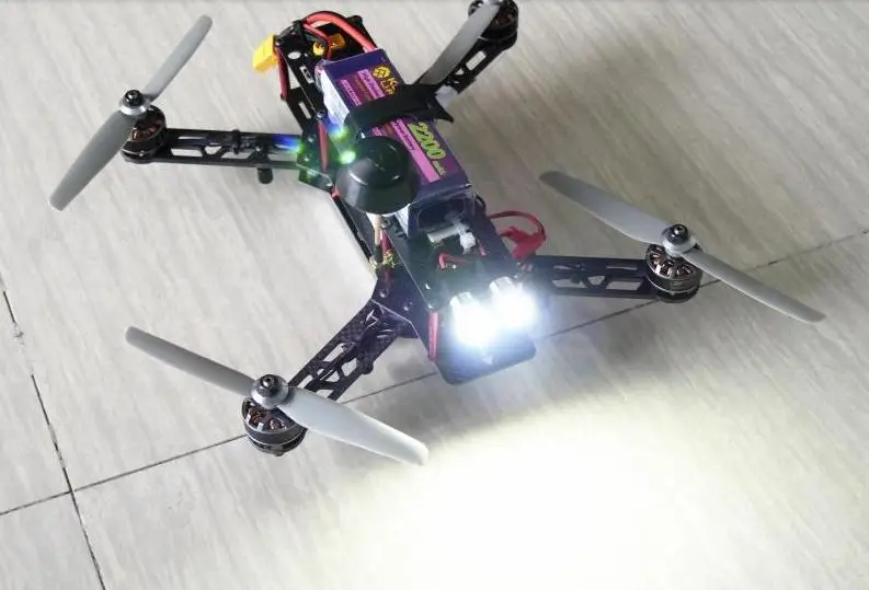 Сверхъяркая светодиодная подсветка 1 5 Вт для квадрокоптера мультикоптера QAV250