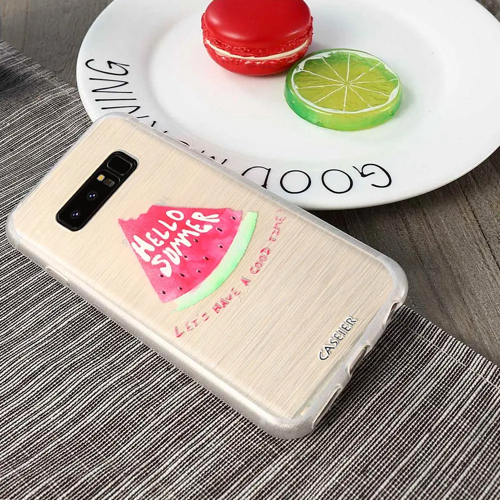 CASEIER 3D Fruit Case For Samsung S8 Plus S6 S7 Edge Cases Soft Silicone Cover Note 8 Pone Shell |