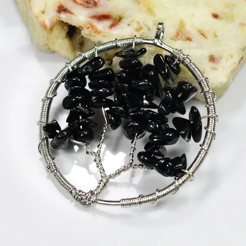Модное популярное ожерелье из натуральных камней искусственная подвеска