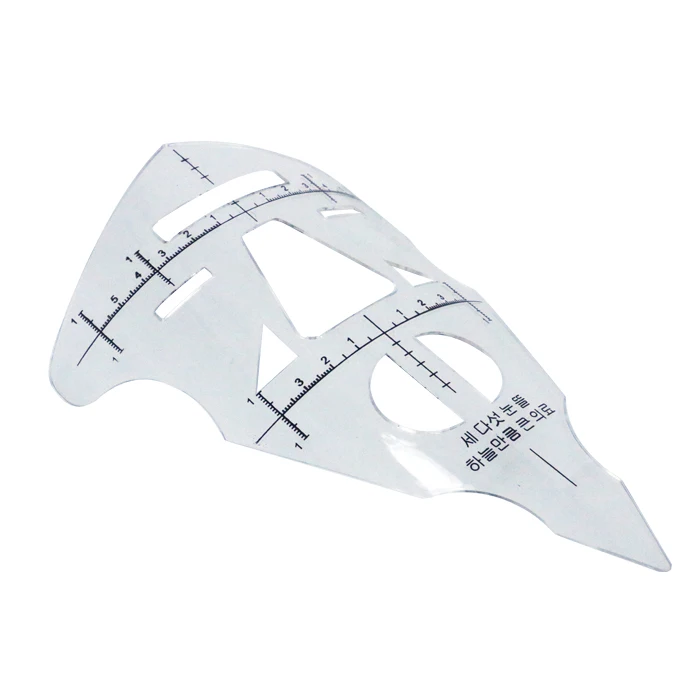 Формовочный трафарет для татуажа 1 шт. линейка бровей и губ перманентного макияжа