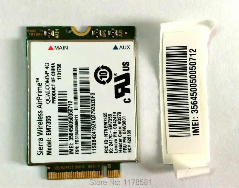 new sierra gobi5000 em7355 lteevdohspa 42mbps ngff card 4g module for lenovo thinkpad t431s t440 t440s t440p t540p w540 x240 free global shipping